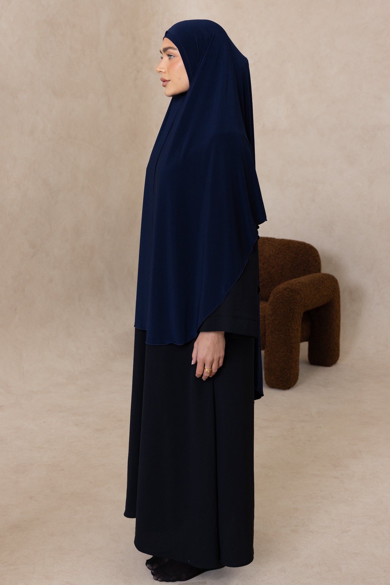 Sleeveless Cut Jelbab (Navy)