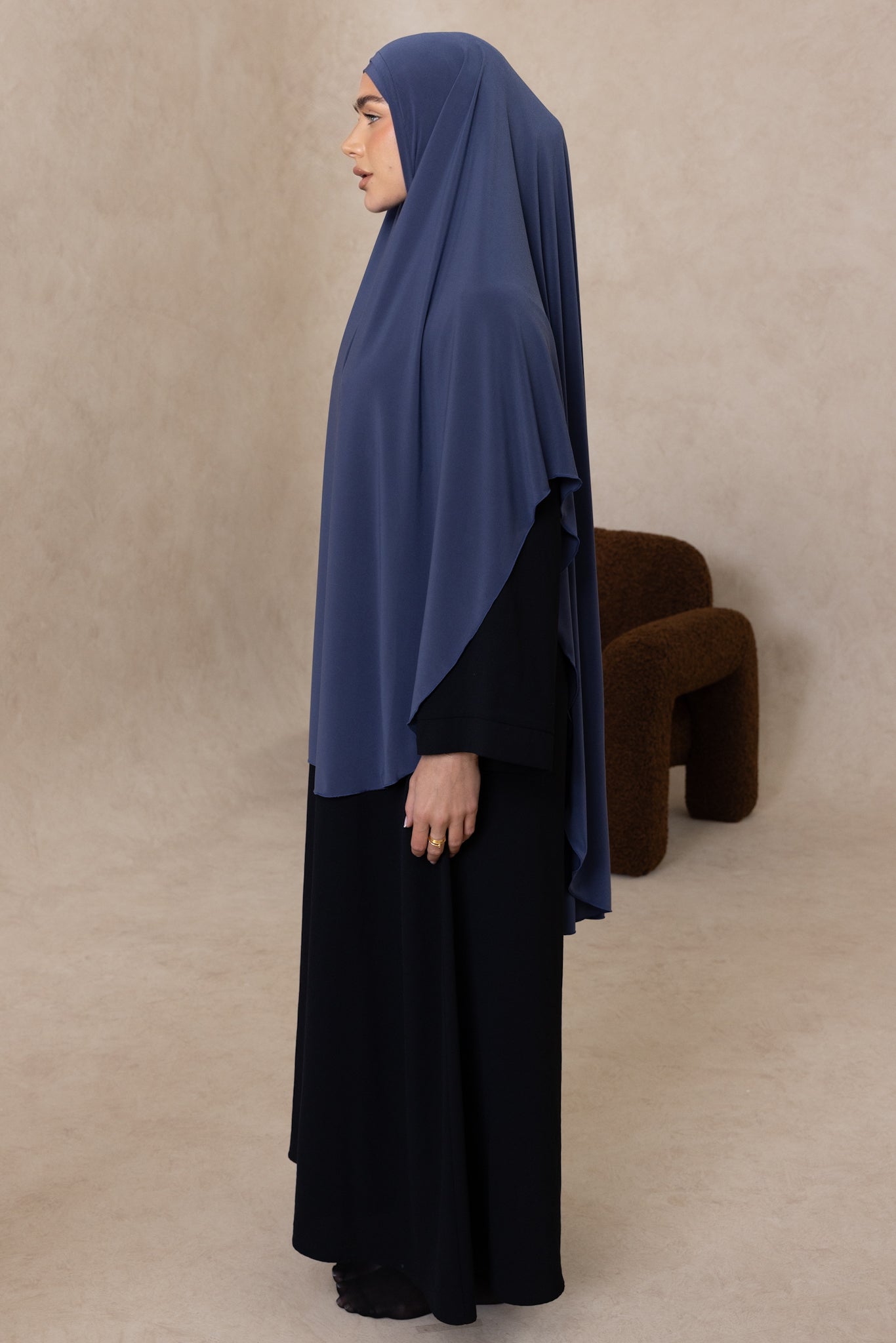 Sleeveless Cut Jelbab (Denim)
