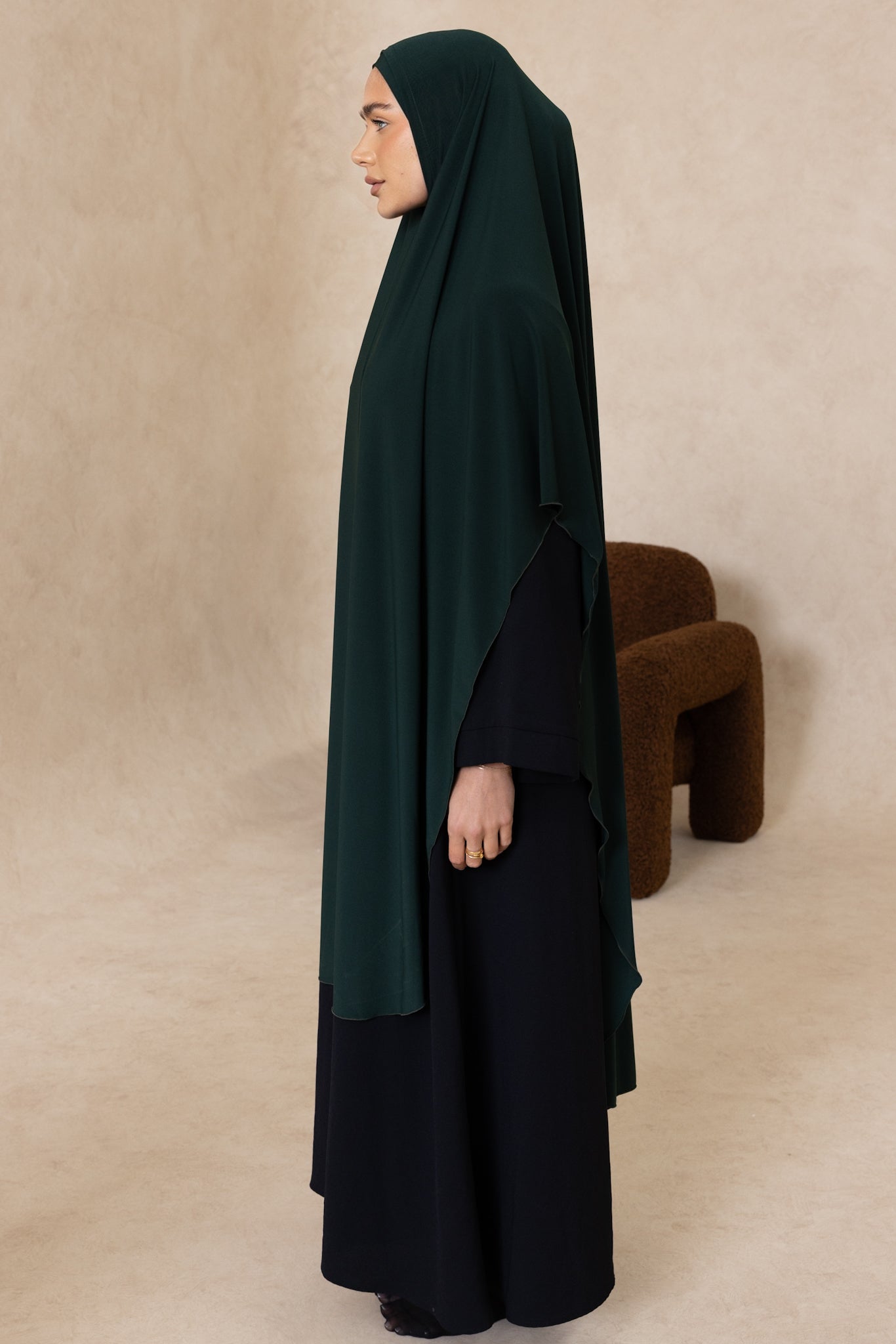 Extra Long Sleeveless Cut Jelbab (Emerald)
