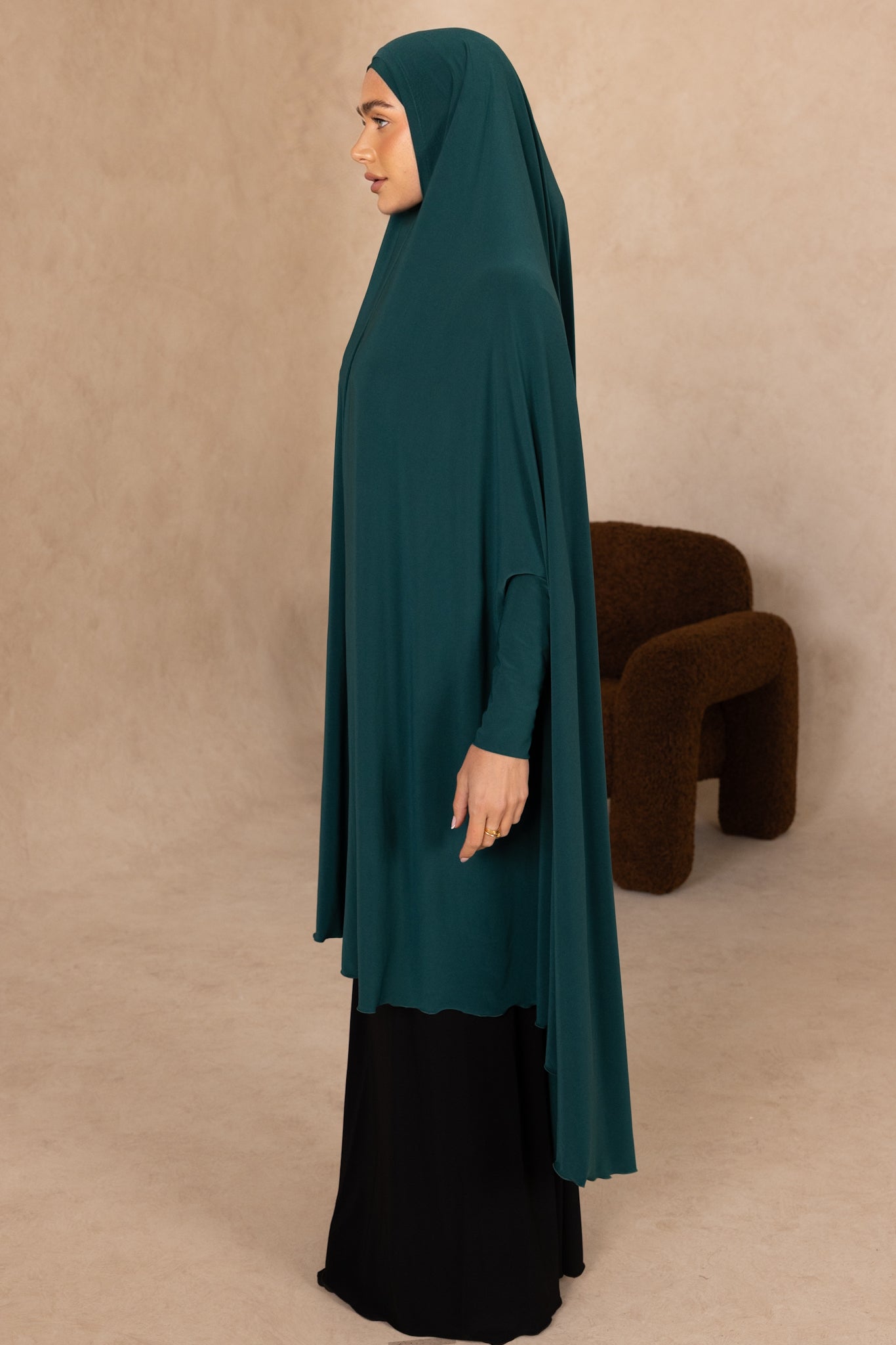 Mid Length Sleeved Jelbab (Emerald)