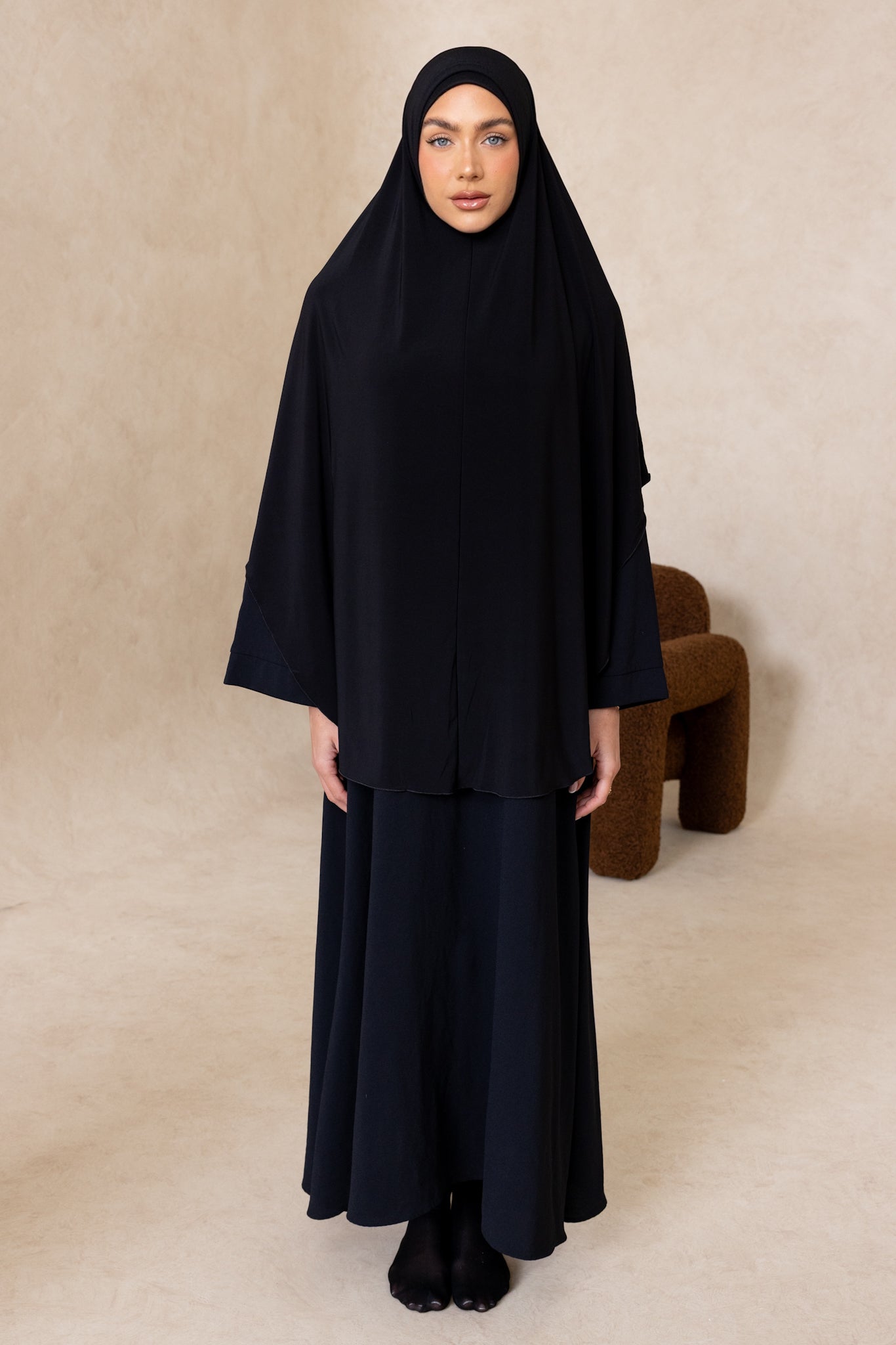 Sleeveless Cut Jelbab (Coal)