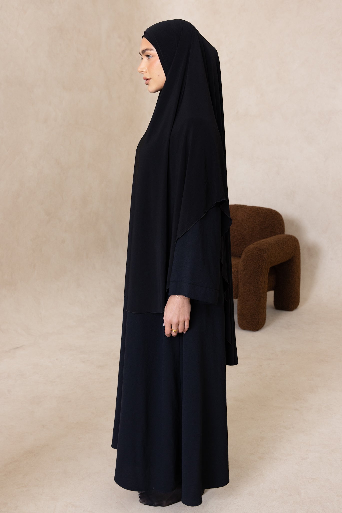 Sleeveless Cut Jelbab (Coal)