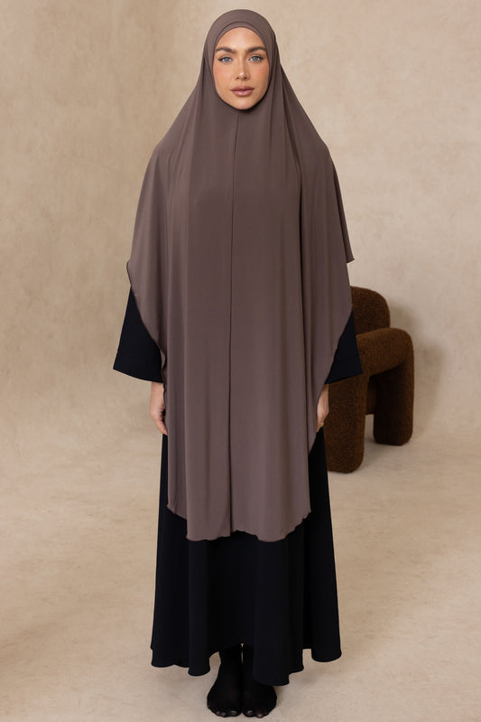Extra Long Sleeveless Cut Jelbab (Espresso)