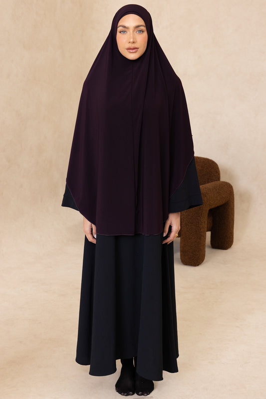 Sleeveless Cut Jelbab (Plum)