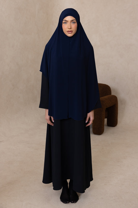 Sleeveless Cut Jelbab (Navy)