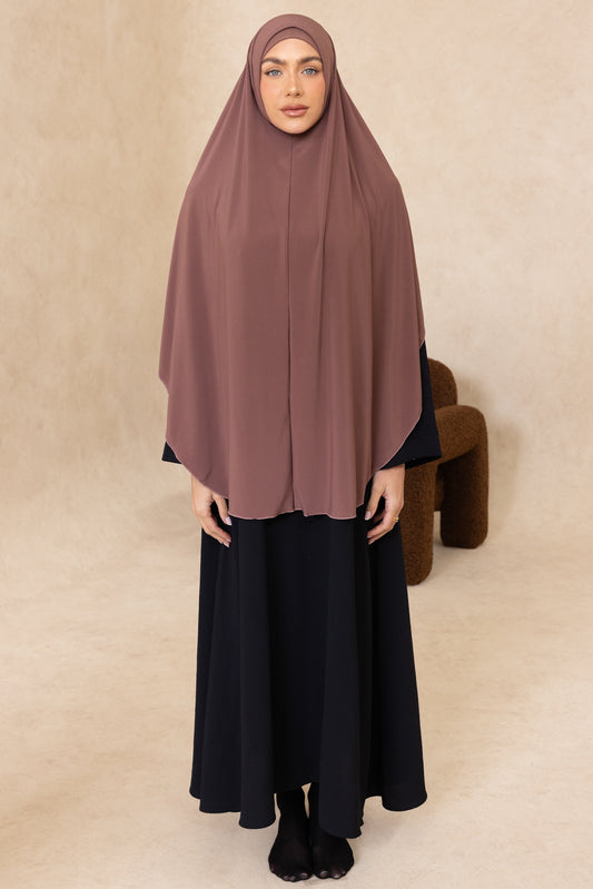Sleeveless Cut Jelbab (Mauve)