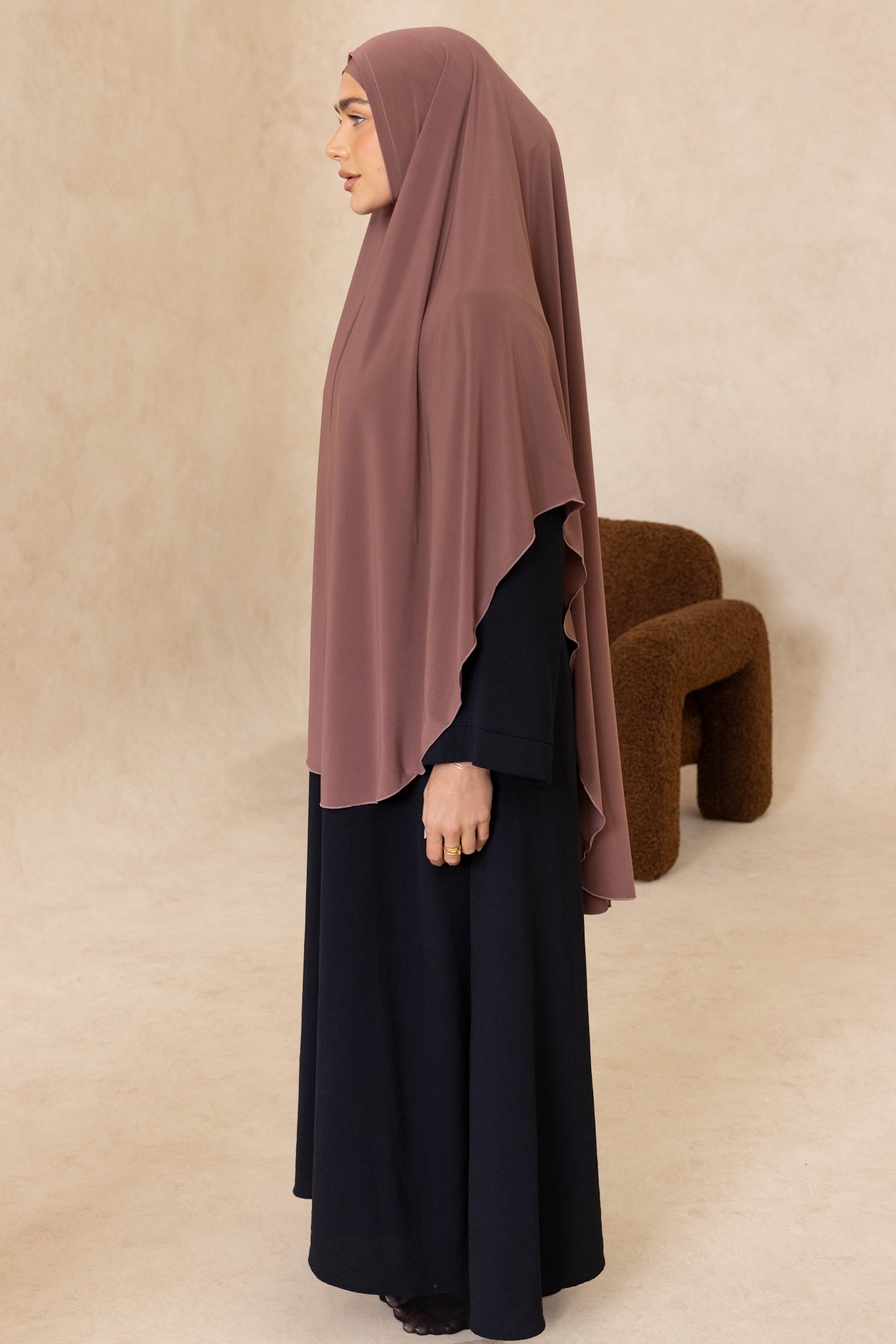 Sleeveless Cut Jelbab (Mauve)