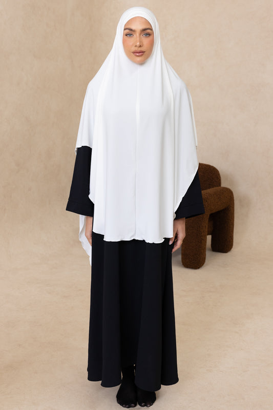 Sleeveless Cut Jelbab (White)