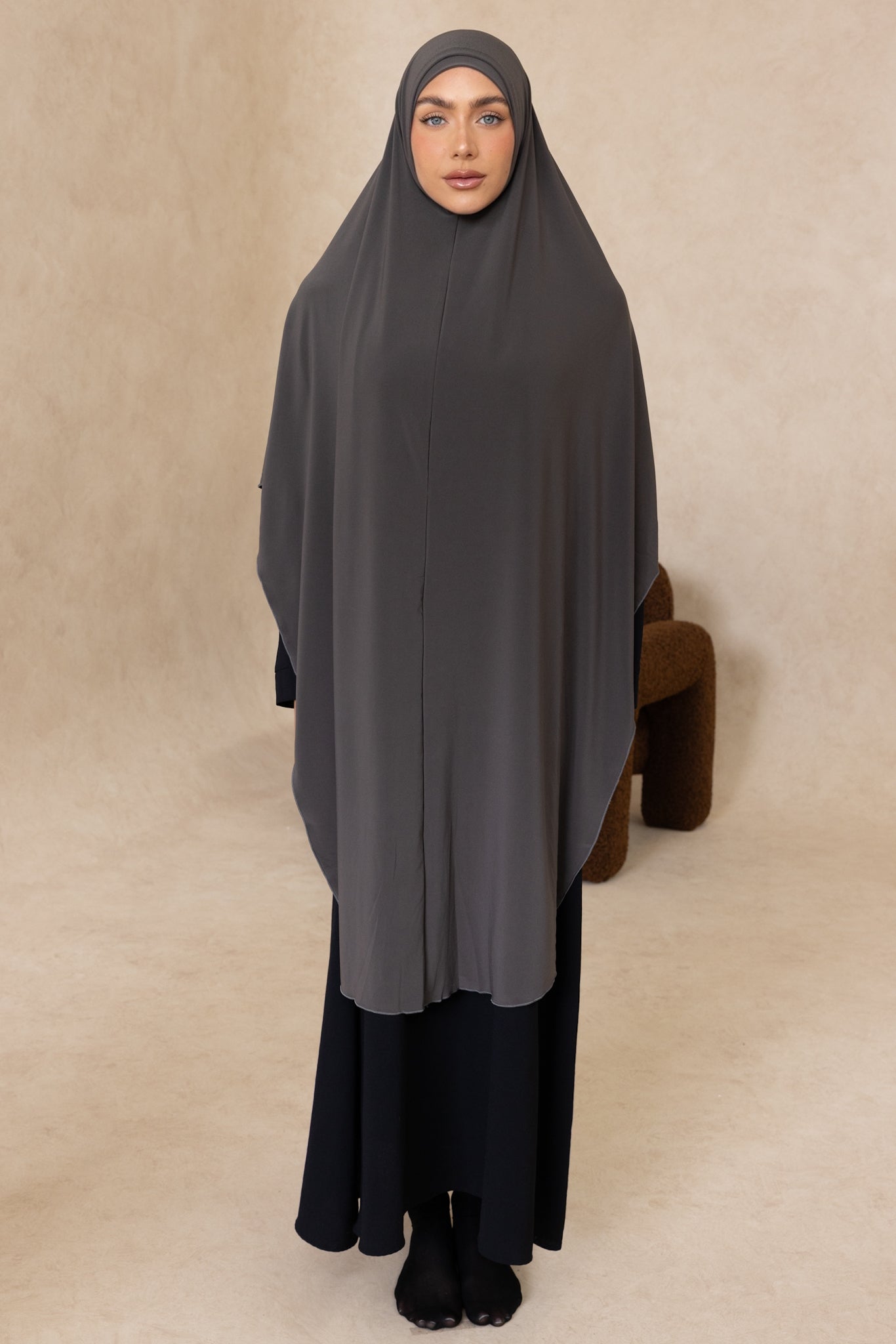 Extra Long Sleeveless Cut Jelbab (Ash)