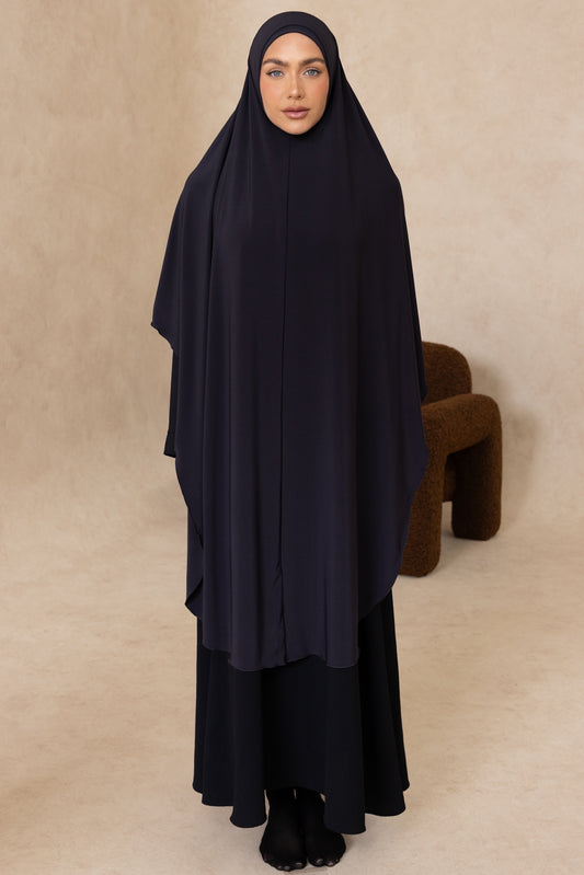Extra Long Sleeveless Cut Jelbab (Charcoal)