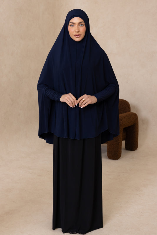 Standard Length Sleeved Jelbab (Navy)