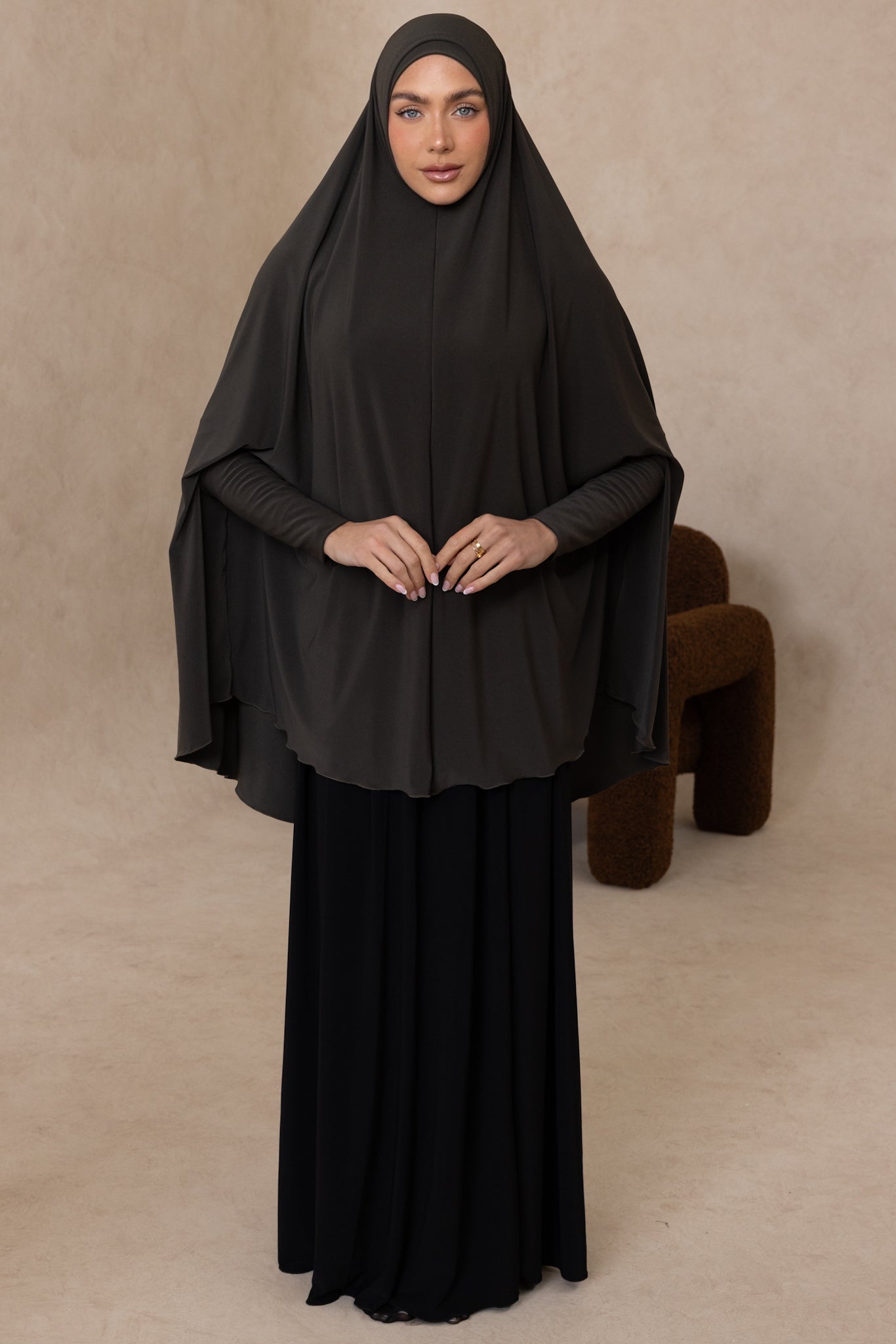 Standard Length Sleeved Jelbab (Khaki)