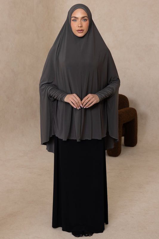 Standard Length Sleeved Jelbab (Ash)