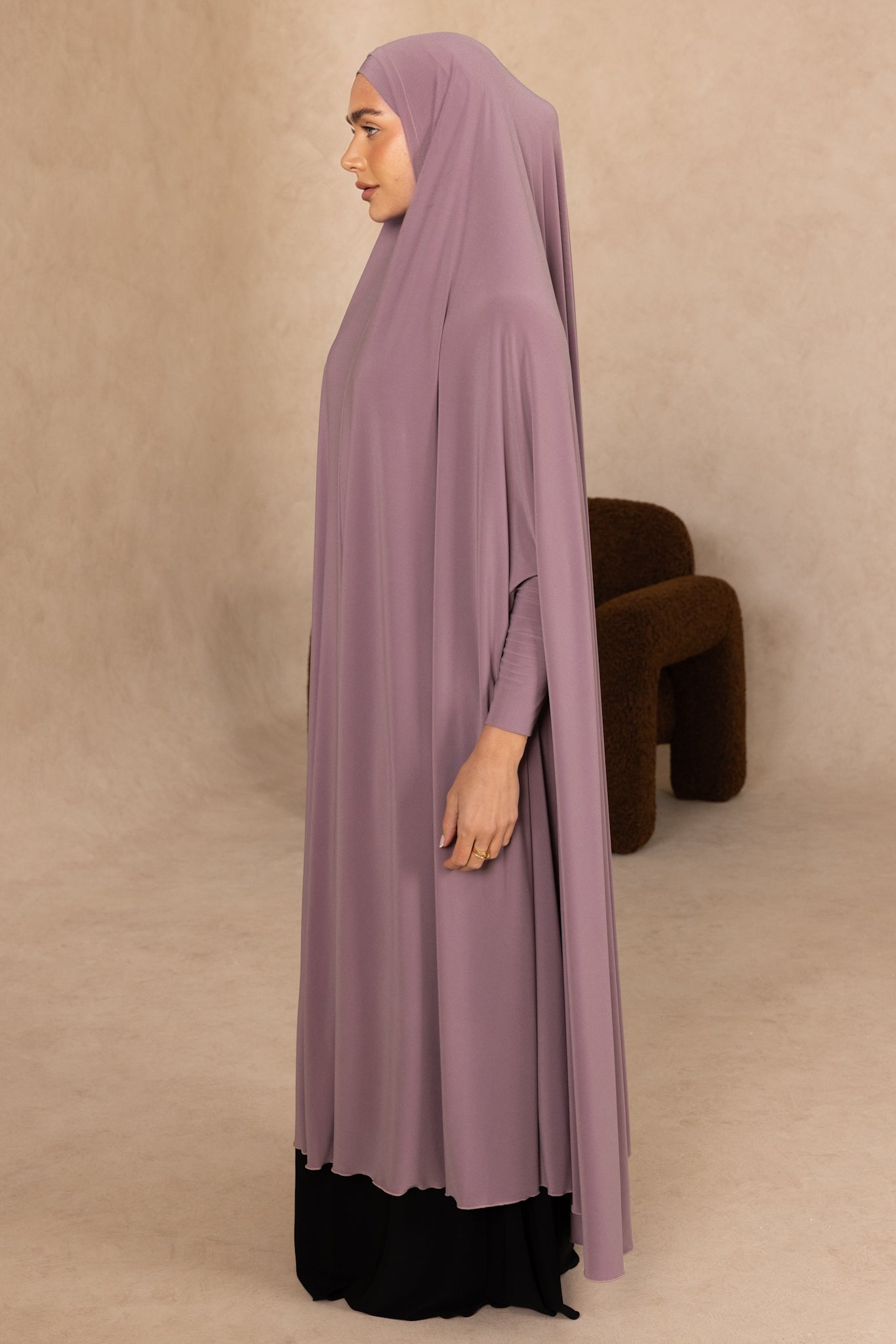Long Length Sleeved Jelbab (Lilac)