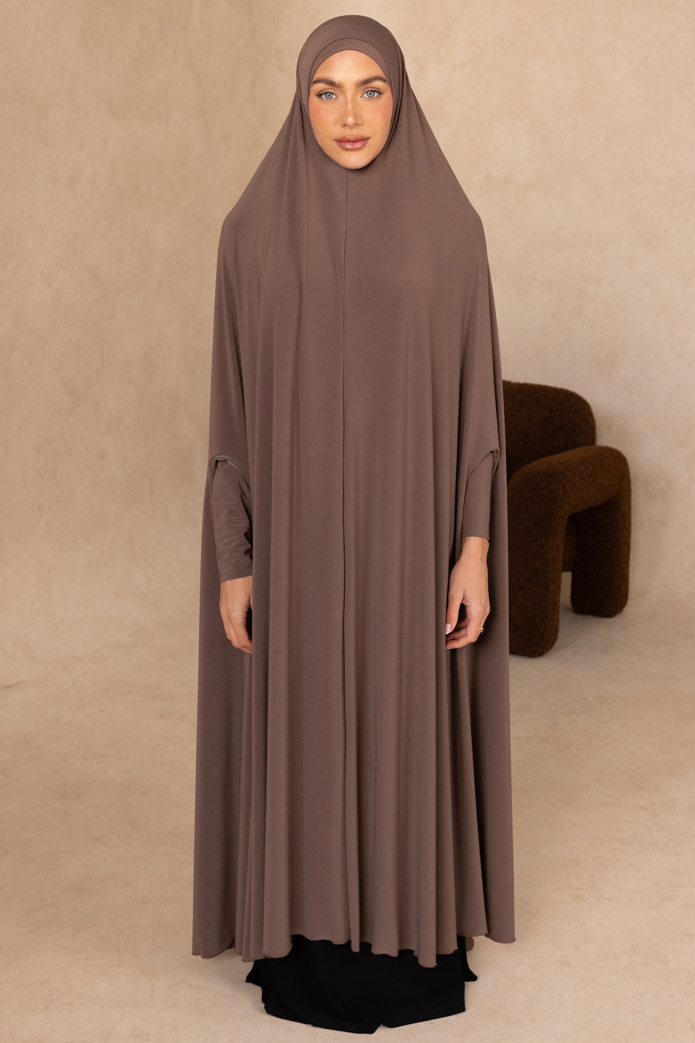 Long Length Sleeved Jelbab (Espresso)