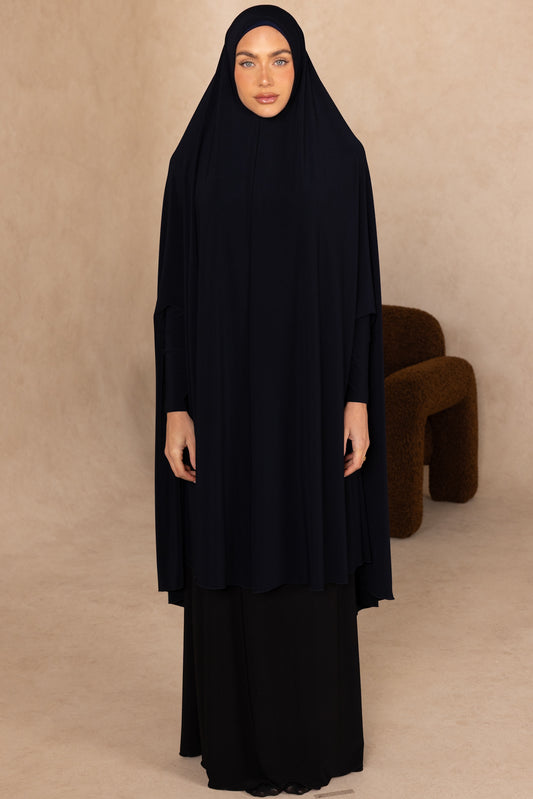 Mid Length Sleeved Jelbab (Coal)