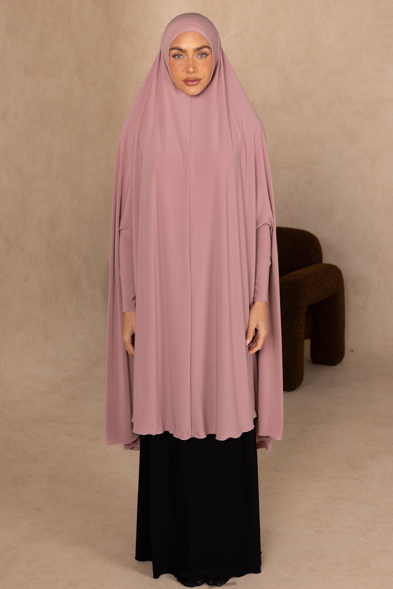Mid Length Sleeved Jelbab (Dusty)