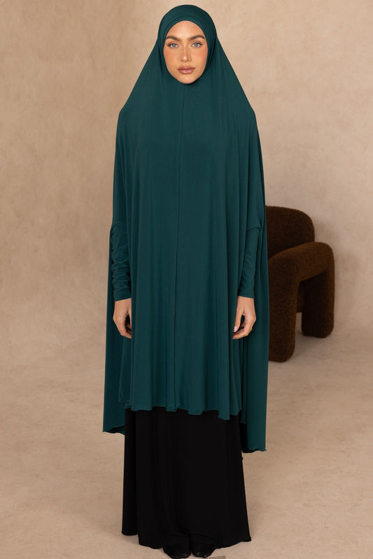 Mid Length Sleeved Jelbab (Emerald)