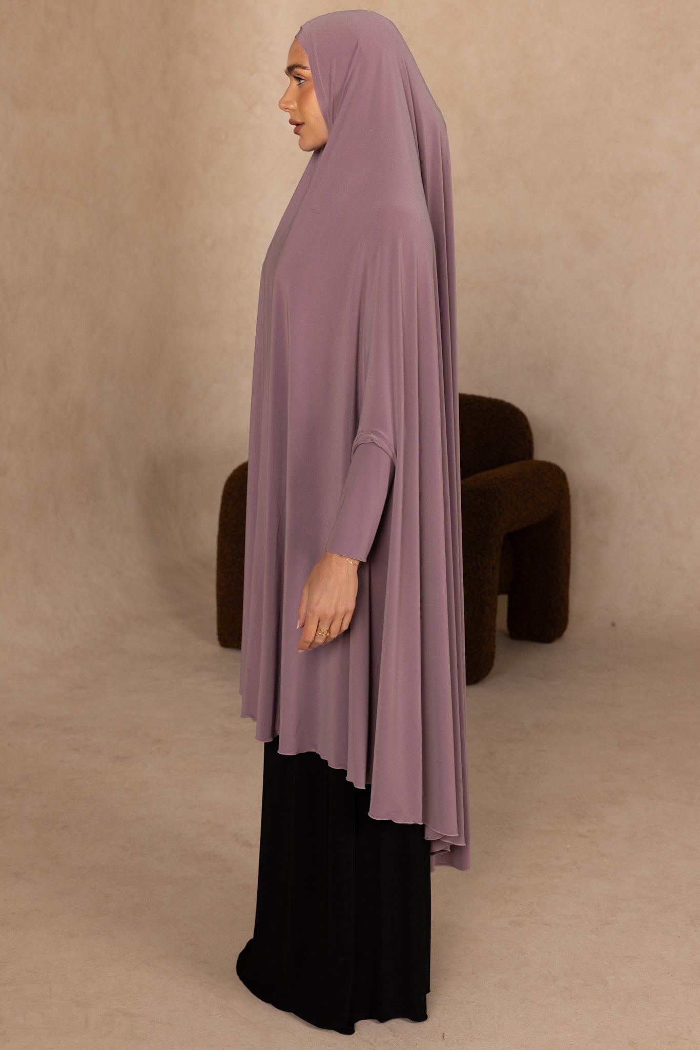 Mid Length Sleeved Jelbab (Lilac)